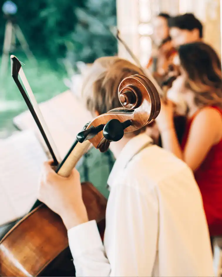 persona che suona il violoncello